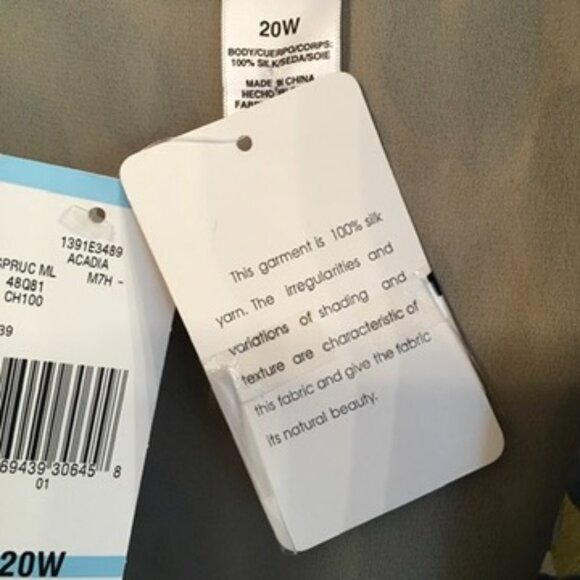 Jones New York Woman's Collection Dress 100% Silk - Picture 6 of 12